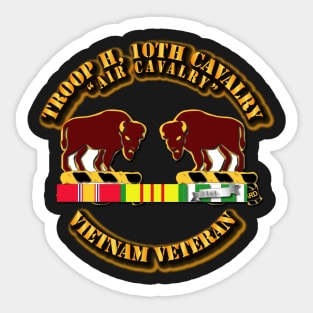 Troop H,  10th Cavalry w Vietnam SVC Sticker